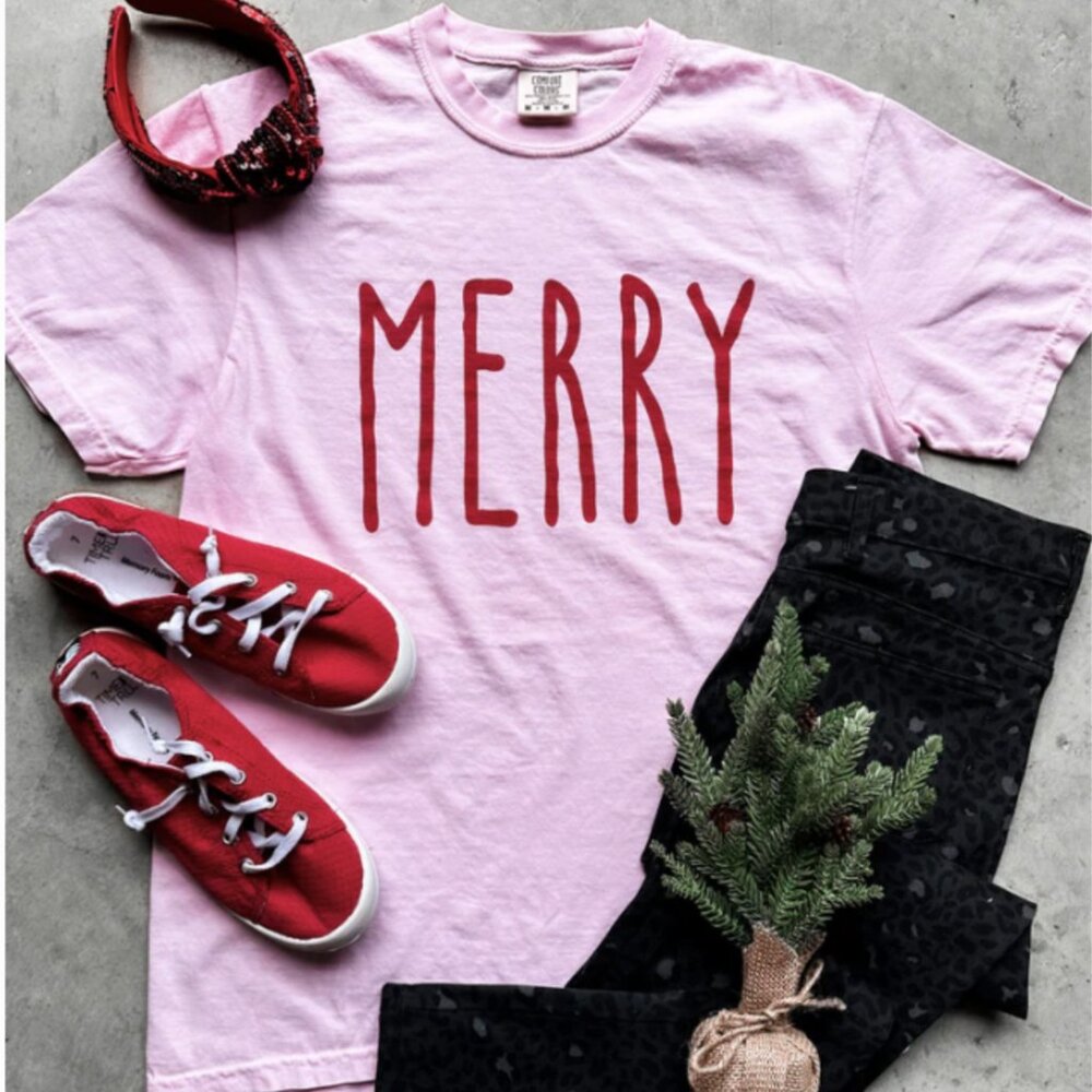 Merry Comfort Colors Graphic Tee